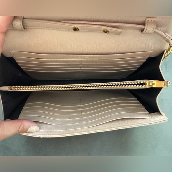 Yves Saint Laurent Cassandre Monogram Bag Blush Pink with Gold wallet on chain - Picture 12 of 14